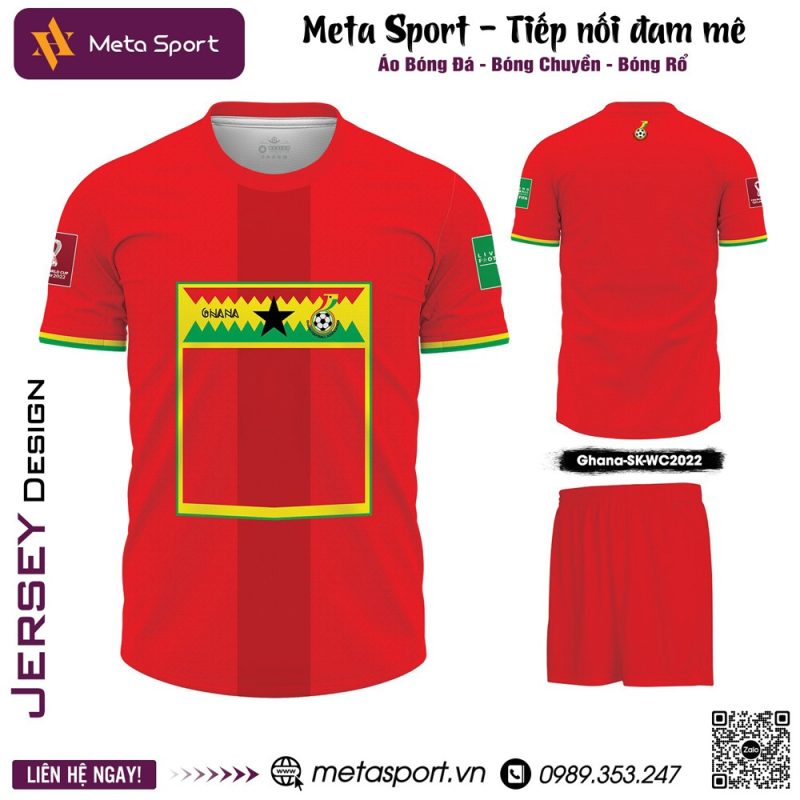 Mẫu áo bóng đá đội tuyển Ghana